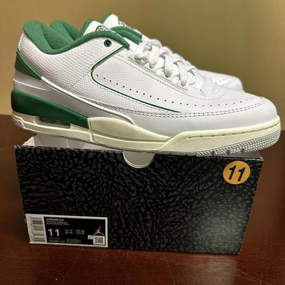 Nike Air Jordan 2/3 Pine Green Sail Neutral Grey Sneakers FD0383-103 size 11